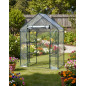 2-TIER 4 SHLEVES PVC GREENHOUSE 140x71x195cm