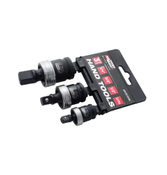 1/4" 3/8" 1/2" IMPACT SWIVEL SOCKET SET 3pcs BLACK LINE