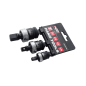 1/4" 3/8" 1/2" IMPACT SWIVEL SOCKET SET 3pcs BLACK LINE