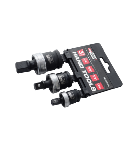 1/4" 3/8" 1/2" IMPACT SWIVEL SOCKET SET 3pcs BLACK LINE