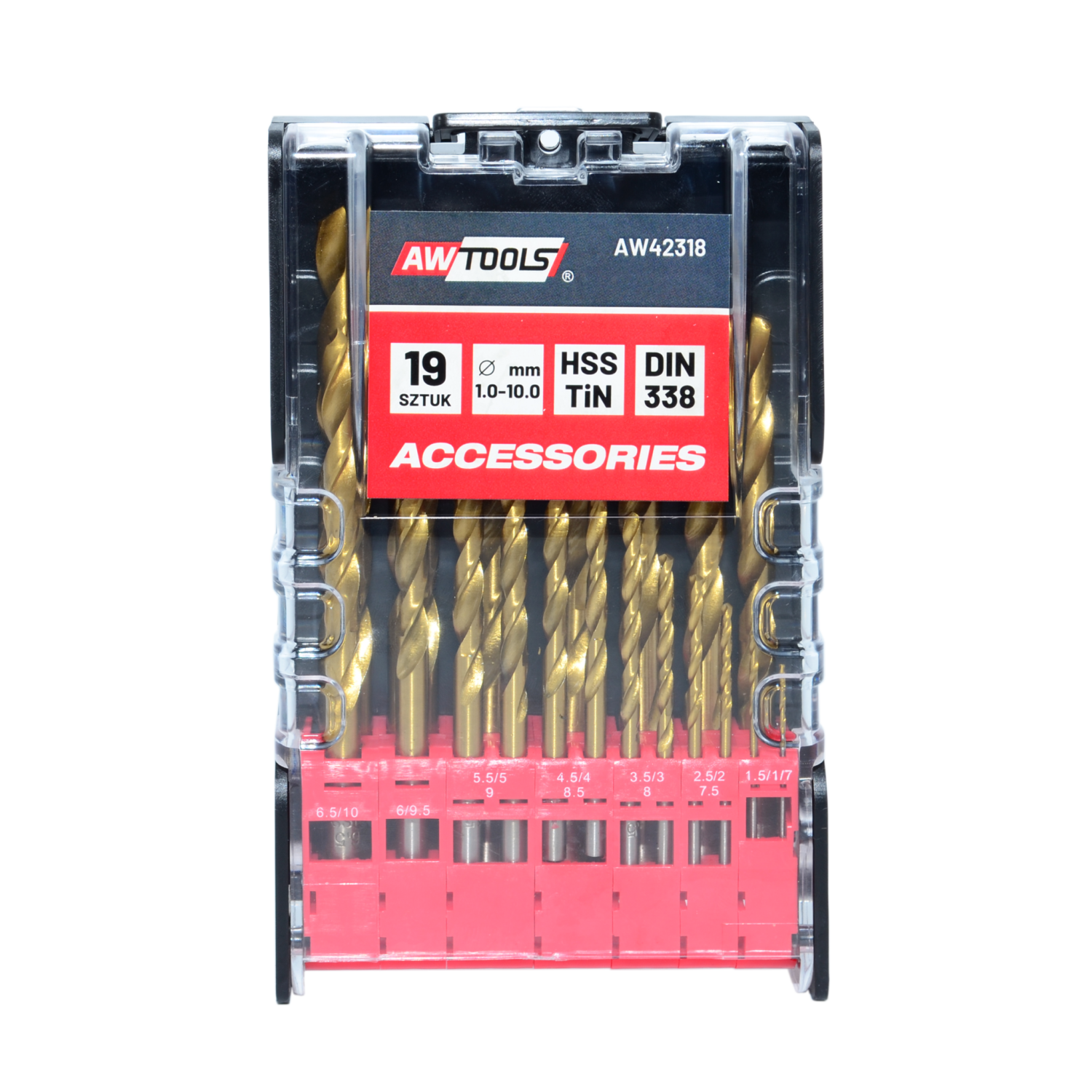 WIERTŁO METAL TYTAN KPL19szt. /1-10,0mm/