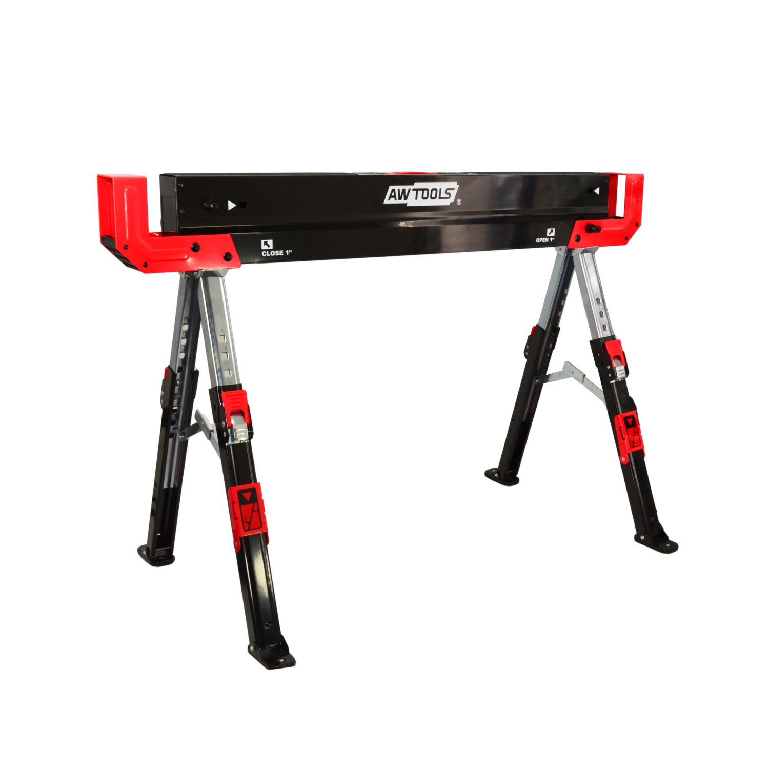 ADJUSTABLE FOLDING SAW HORSE STAND 62-82cm 600kg
