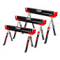 ADJUSTABLE FOLDING SAW HORSE STAND 62-82cm 600kg
