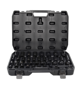 ZESTAW NASADEK UDAROWYCH 1/2" 40cz. KRÓTKIE I DŁUGIE BLACK LINE