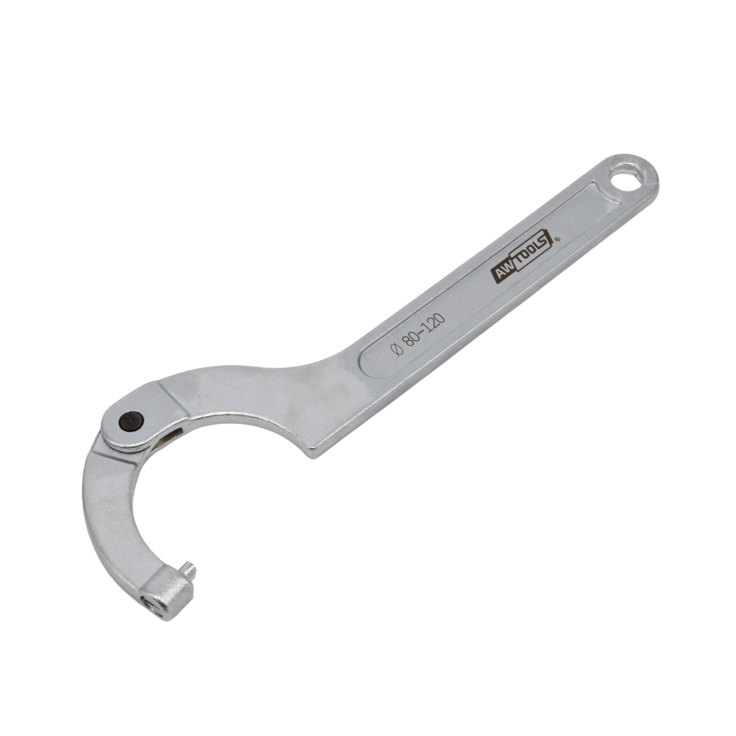 ADJUSTABLE C-SPANNER w/ HOOK & PIN 80-120mm BLACK LINE