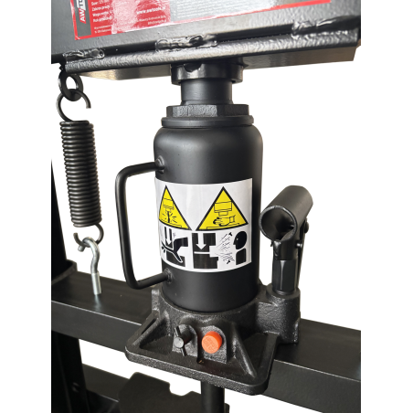 HYDRAULIC WORKSHOP PRESS w/ BOTTLE JACK 12T