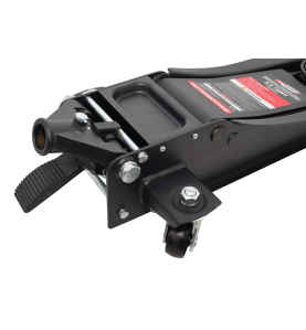 LOW-PROFILE HYDRAULIC FLOOR JACK 2.5T 135-500mm / DUAL PISTON + FOOT PEDAL + D-GRIP