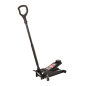 LOW-PROFILE HYDRAULIC FLOOR JACK 2.5T 135-500mm / DUAL PISTON + FOOT PEDAL + D-GRIP