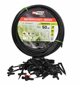 DRIP LINE IRRIGATION SET w/ TUBE & ACCESSORIES 50m 67pcs