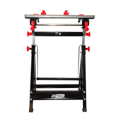 ADJUSTABLE FOLDING WORKBENCH w/ TILTING WORKTOP 100kg