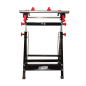 ADJUSTABLE FOLDING WORKBENCH w/ TILTING WORKTOP 100kg