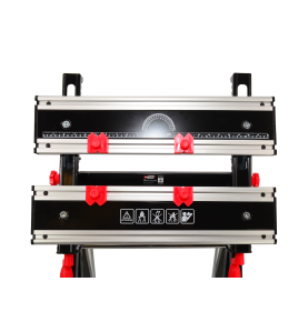 ADJUSTABLE FOLDING WORKBENCH w/ TILTING WORKTOP 100kg