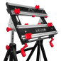 ADJUSTABLE FOLDING WORKBENCH w/ TILTING WORKTOP 100kg