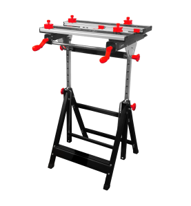 ADJUSTABLE FOLDING WORKBENCH w/ TILTING WORKTOP 100kg