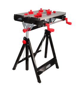 ADJUSTABLE FOLDING WORKBENCH w/ TILTING WORKTOP 100kg