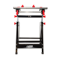ADJUSTABLE FOLDING WORKBENCH w/ TILTING WORKTOP 100kg
