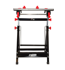 ADJUSTABLE FOLDING WORKBENCH w/ TILTING WORKTOP 100kg