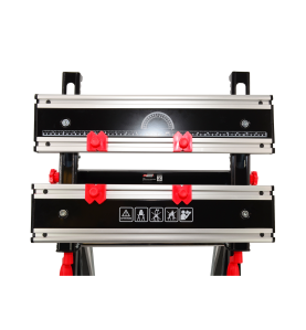 ADJUSTABLE FOLDING WORKBENCH w/ TILTING WORKTOP 100kg