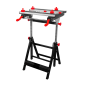 ADJUSTABLE FOLDING WORKBENCH w/ TILTING WORKTOP 100kg