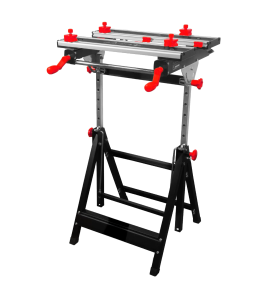 ADJUSTABLE FOLDING WORKBENCH w/ TILTING WORKTOP 100kg