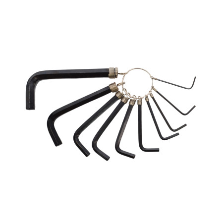 HEX ALLEN KEY SET/ 1.5-10.0mm/ 10pcs RING