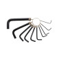 HEX ALLEN KEY SET/ 1.5-10.0mm/ 10pcs RING
