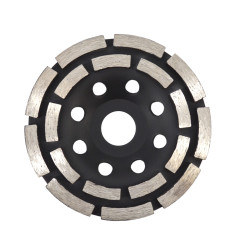DOUBLE-ROW SEGMENTED DIAMOND GRINDING WHEEL CUP 115 x 22.2mm