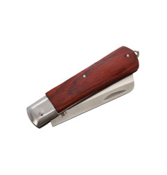 STRAIGHT FOLDING POCKET KNIFE 190mm/ WOODEN HANDLE