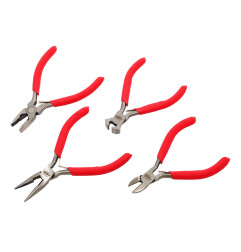 MINI PLIERS SET 4pcs 125mm/ PVC HANDLE