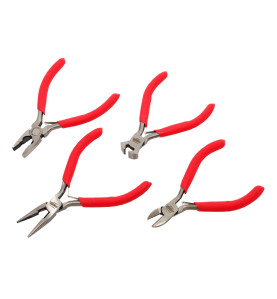 MINI PLIERS SET 4pcs 125mm/ PVC HANDLE