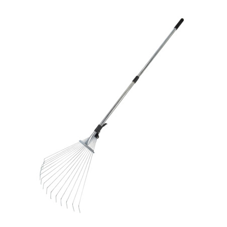 15-TINE ADJUSTABLE LEAF RAKE/ TELESCOPIC SHAFT