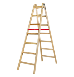 DOUBLE-SIDED WOODEN LADDER 2x7 150kg