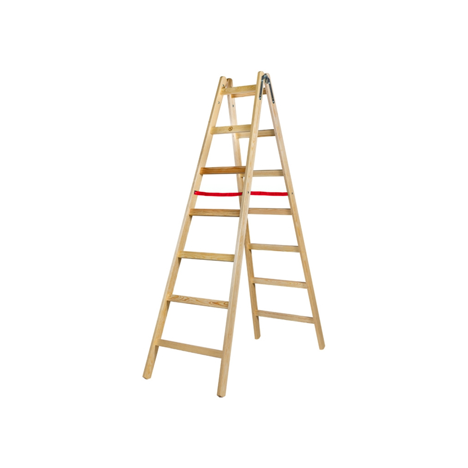 DOUBLE-SIDED WOODEN LADDER 2x7 150kg