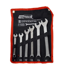 COMBINATION SPANNER SET 6pcs /8-17mm/ BLACK LINE