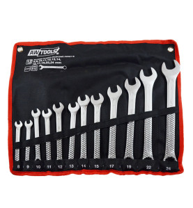 COMBINATION SPANNER SET 12pcs /8-24mm/ BLACK LINE