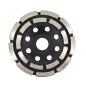 DOUBLE-ROW SEGMENTED DIAMOND GRINDING WHEEL CUP 125 x 22.2