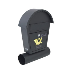 ANTHRACITE METAL MAILBOX 20/ 370x470x100mm