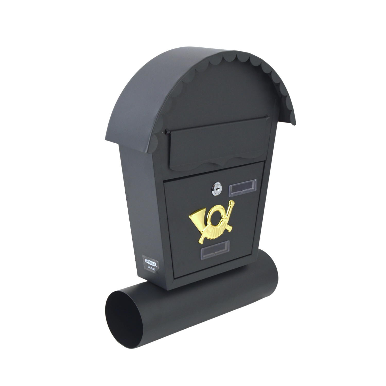 ANTHRACITE METAL MAILBOX 20/ 370x470x100mm