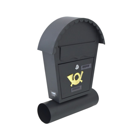 ANTHRACITE METAL MAILBOX 20/ 370x470x100mm