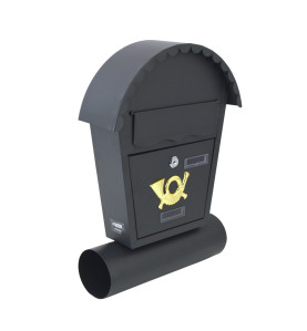 ANTHRACITE METAL MAILBOX 20/ 370x470x100mm