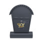 ANTHRACITE METAL MAILBOX 20/ 370x470x100mm
