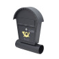 ANTHRACITE METAL MAILBOX 20/ 370x470x100mm