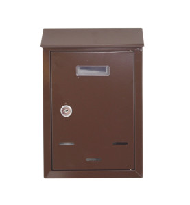 BROWN METAL MAILBOX 03/ 300x200x65mm