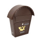 BROWN METAL MAILBOX 19 / 320x370x100mm