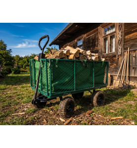 WÓZEK OGRODOWY/ TRANSPORTOWY Z POKROWCEM 300kg
