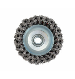 STEEL TWIST-KNOT WIRE CUP BRUSH 90mm M14