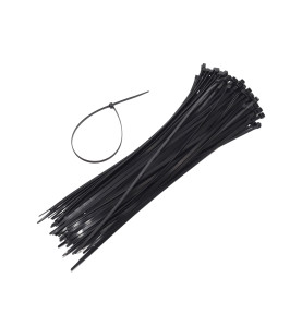 AWTOOLS OPASKA PLASTIK CZARNA 7,6x200/ 100szt.