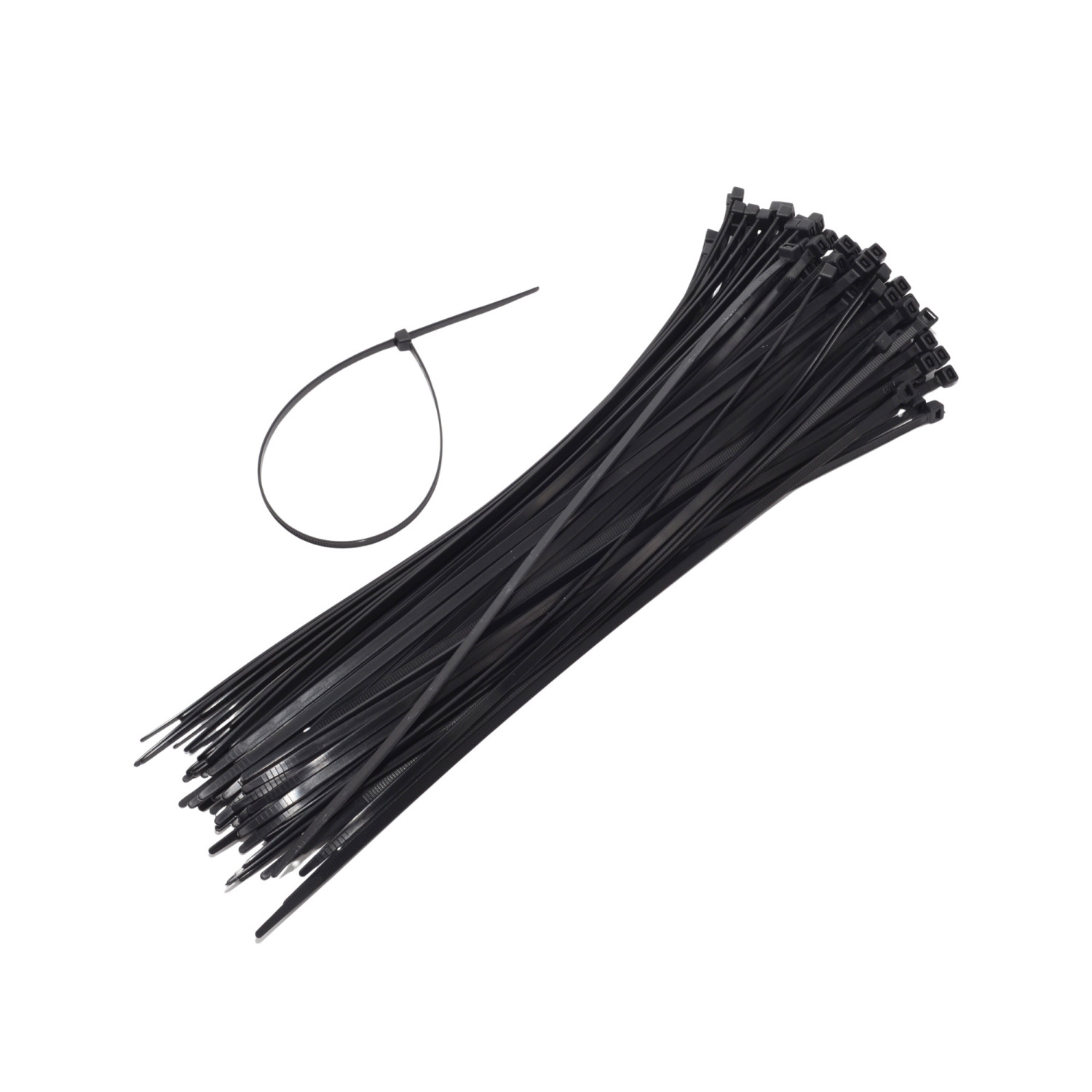 AWTOOLS OPASKA PLASTIK CZARNA 7,6x400/ 100szt.
