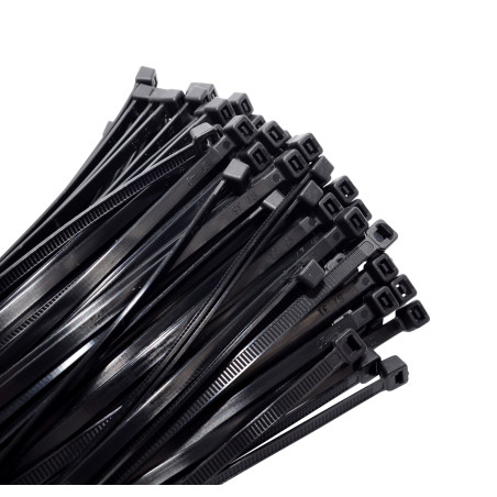 AWTOOLS OPASKA PLASTIK CZARNA 7,6x450/ 100szt.