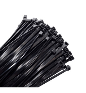 AWTOOLS OPASKA PLASTIK CZARNA 7,6x250/ 100szt.